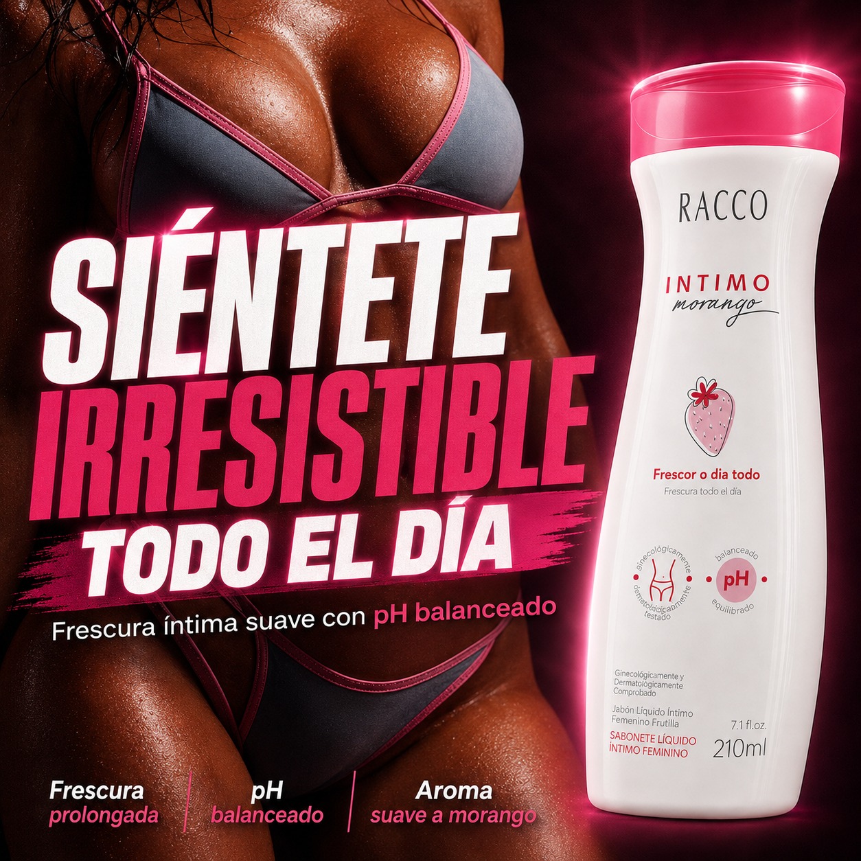 Jabón Líquido Íntimo Racco Frutilla